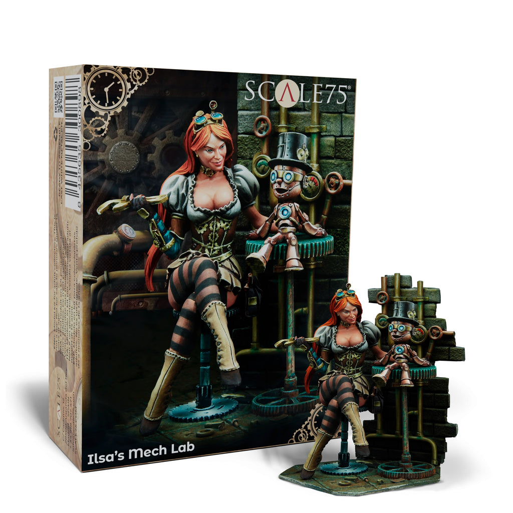 Scale 75 Figures Steam Wars Ilsa S Mech Lab 75mm (39)