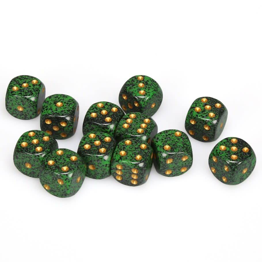 Chessex Speckled 16mm d6 Golden Recon Dice Block (12 dice)