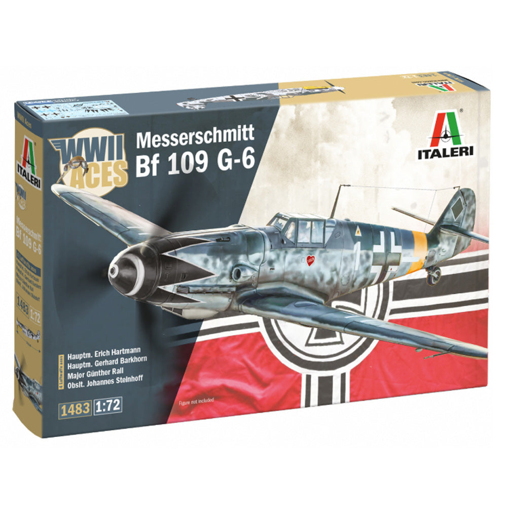Italeri Messerschmitt Bf 109 G-6 Aces Aircraft Model Kit 1/72