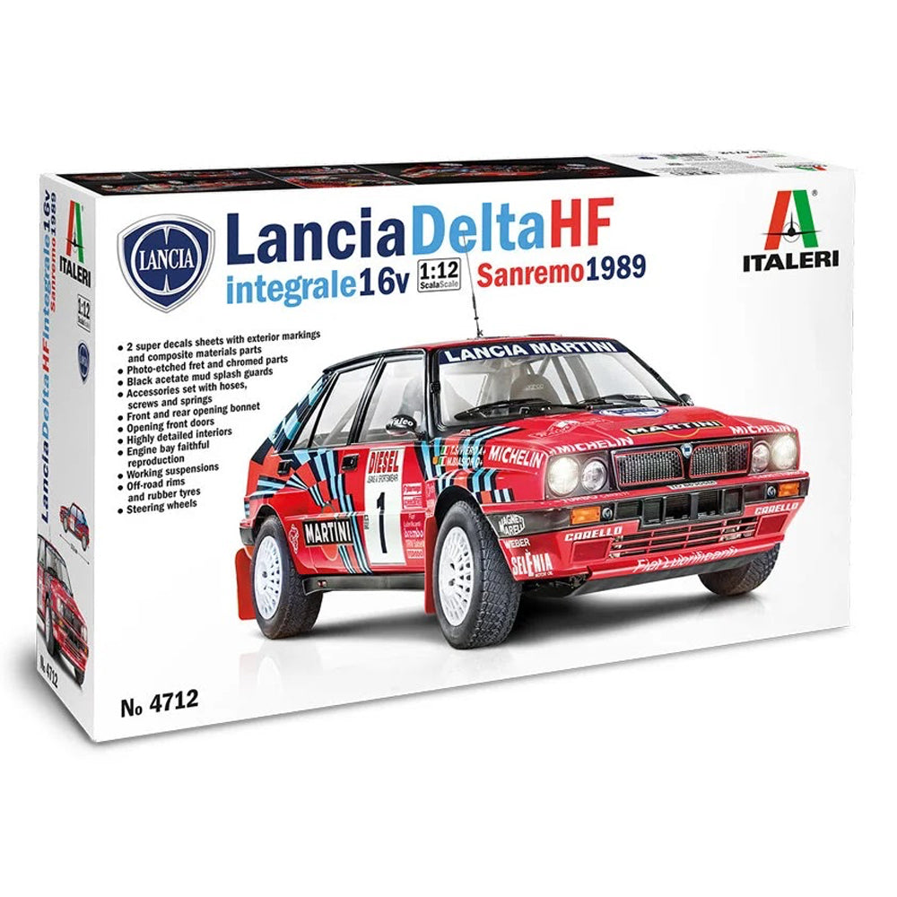 Italeri 1/12 Lancia Delta HF Integrale Sanremo 1989