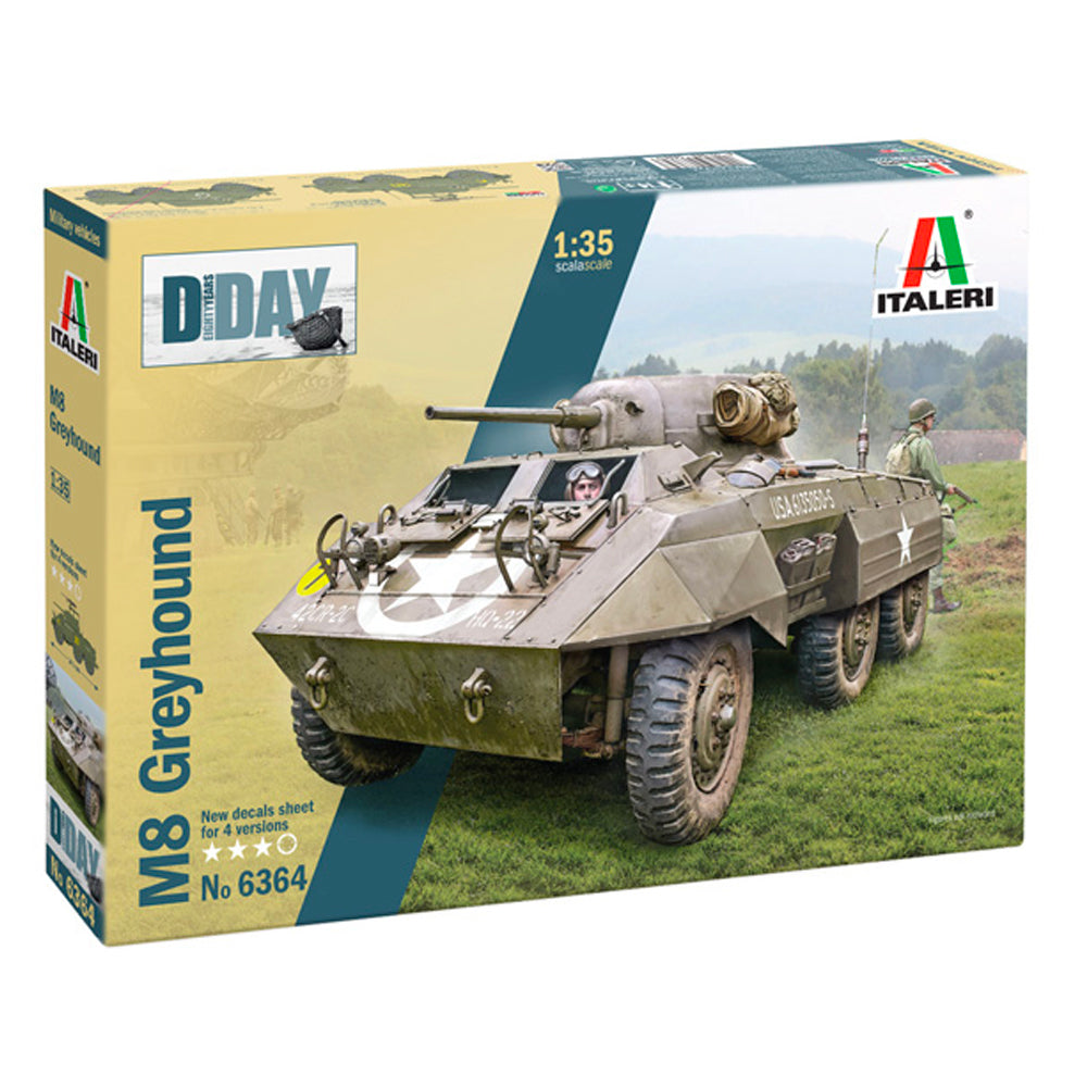 Italeri M8 Greyhound Military Vehicle Model Kit 1/35 - 6364