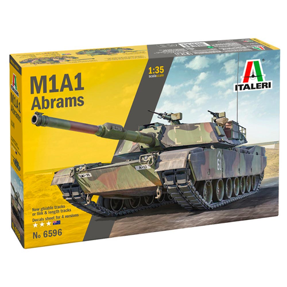 Italeri Abrams Tank Military Vehicle Model Kit 1/35 - 6596
