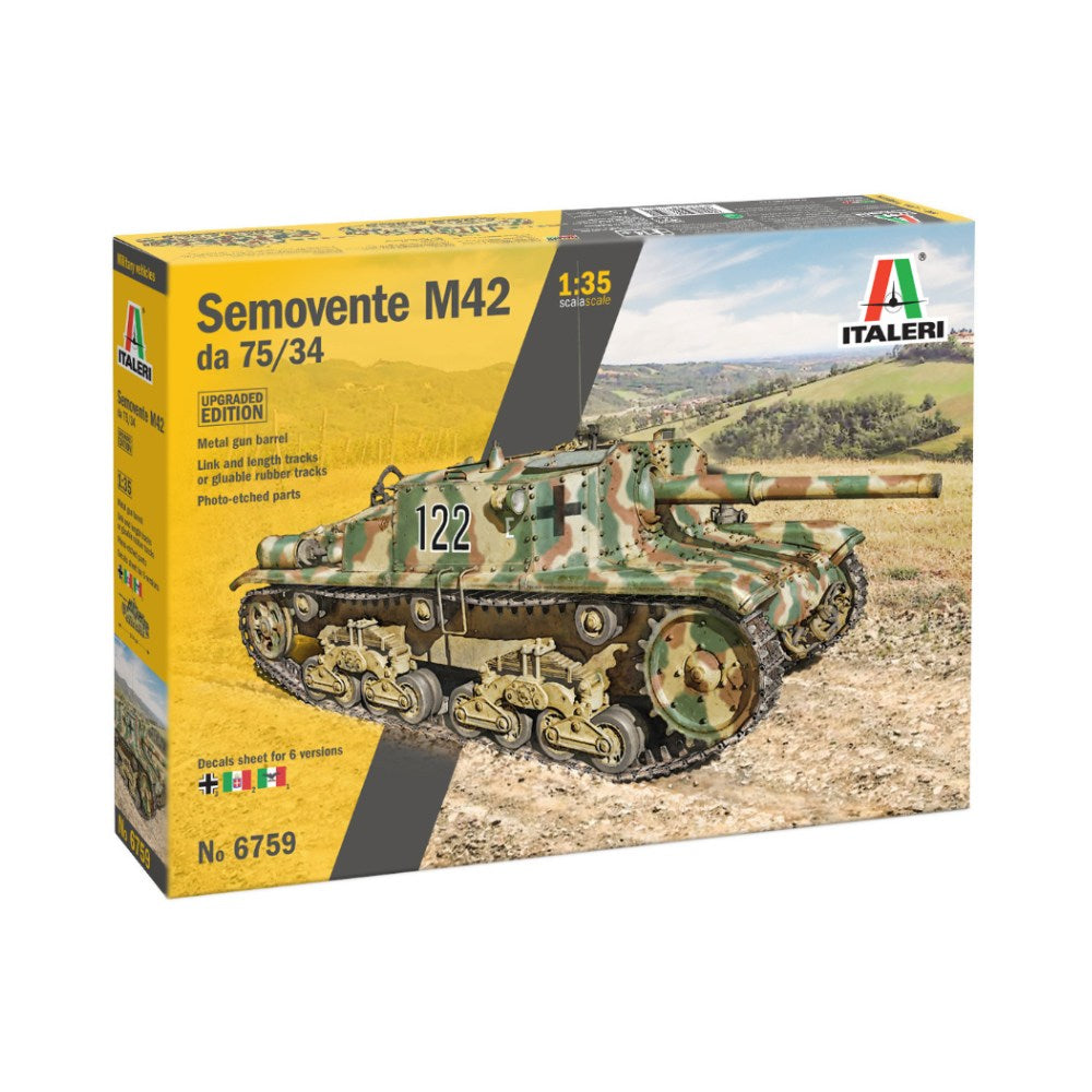 Italeri Semovente M42 Upgraded Military Vehicle Model Kit 1/35