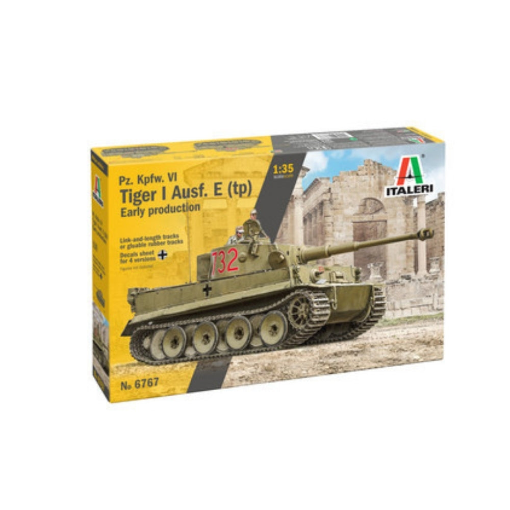 Italeri Tiger I Ausf. E/H1 Military Vehicle Model Kit 1/35 - 6767
