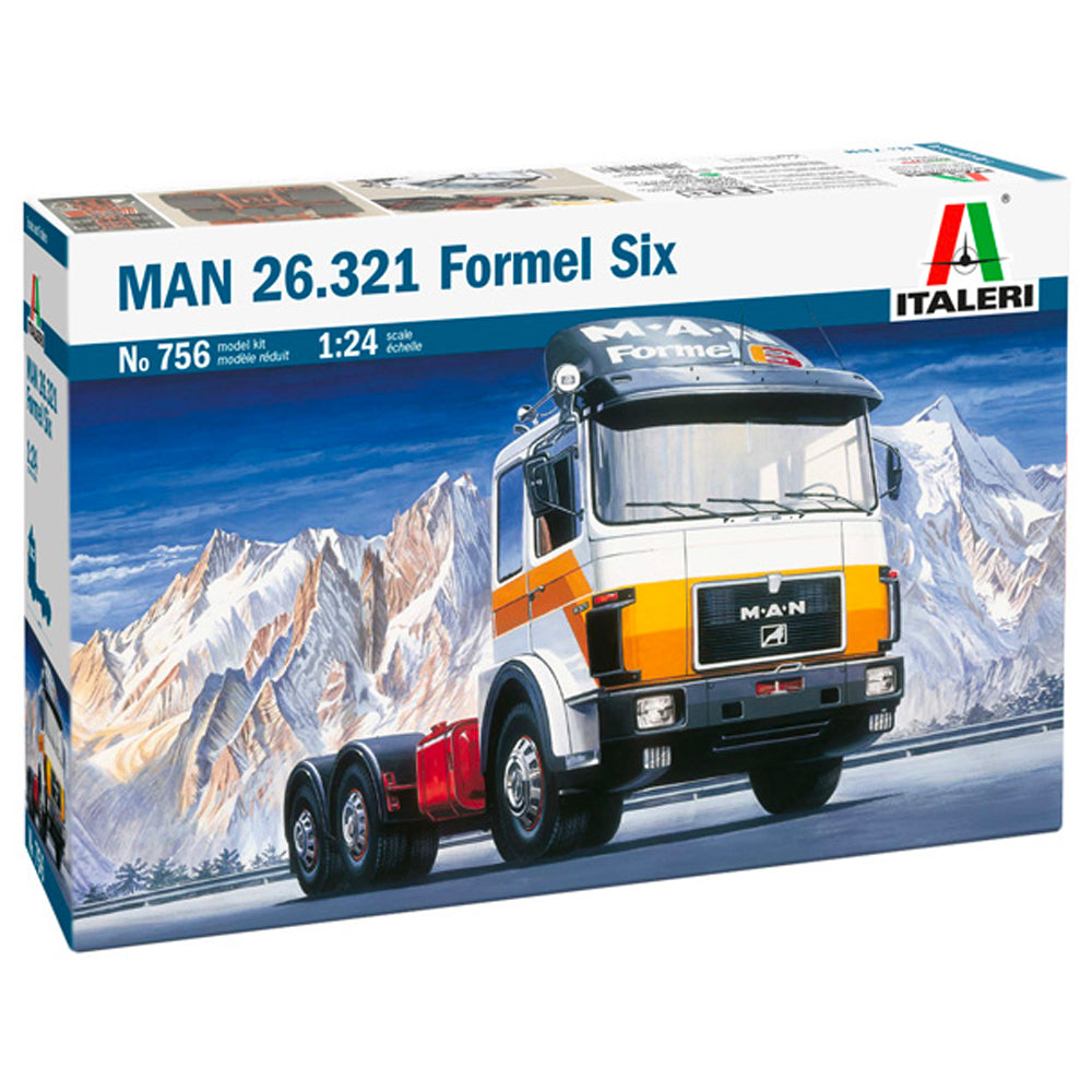 Italeri MAN 26.321 Formel Six Truck Model Kit 1/24 - 756