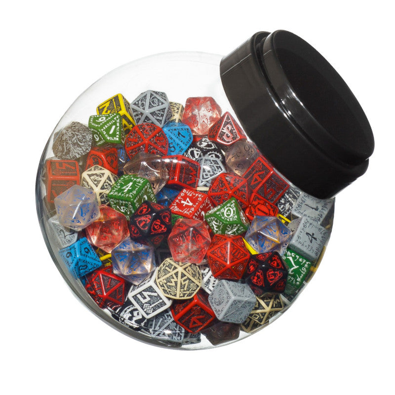 Q Workshop Jar of Dice with D6, D10, D20 (150)