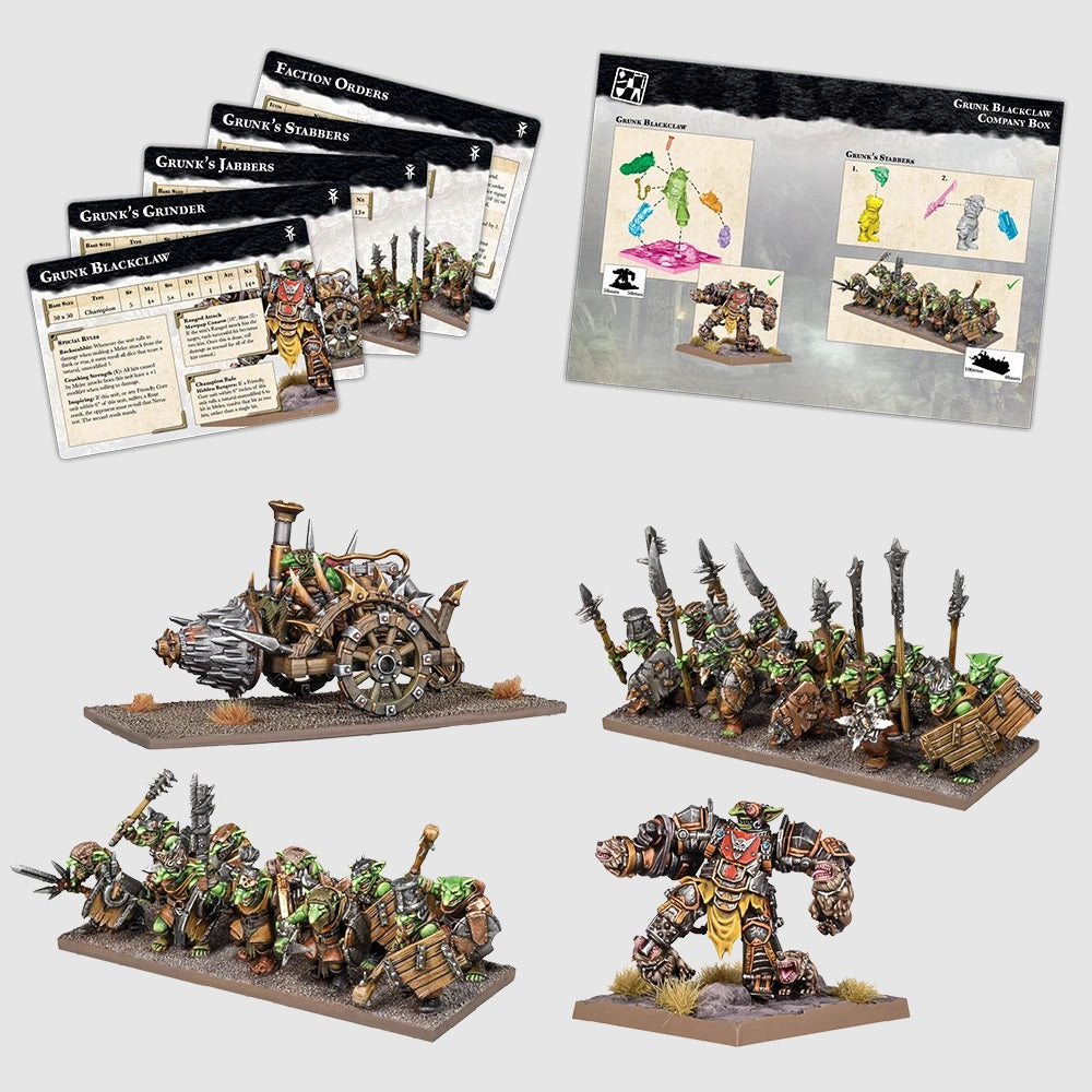 Mantic Games MGKWG111 Kings of War Champions Grunk Blackclaw Company Box