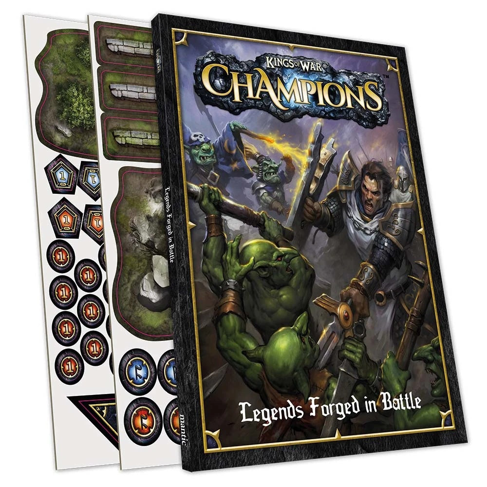 Mantic Games MGKWM128 Kings of War Champions Rulebook & Tokens