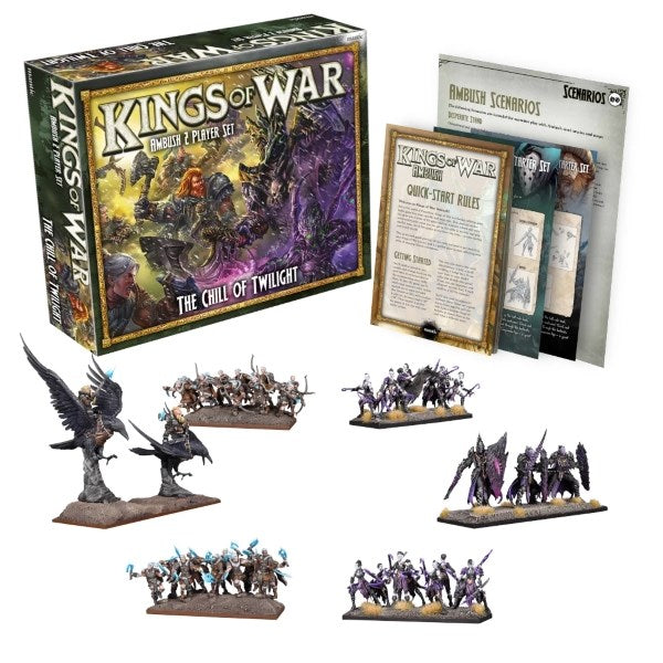 Mantic Games MGKWM124 Kings of War 2 Player Ambush Set The Chill of Twilight (8847292498157)