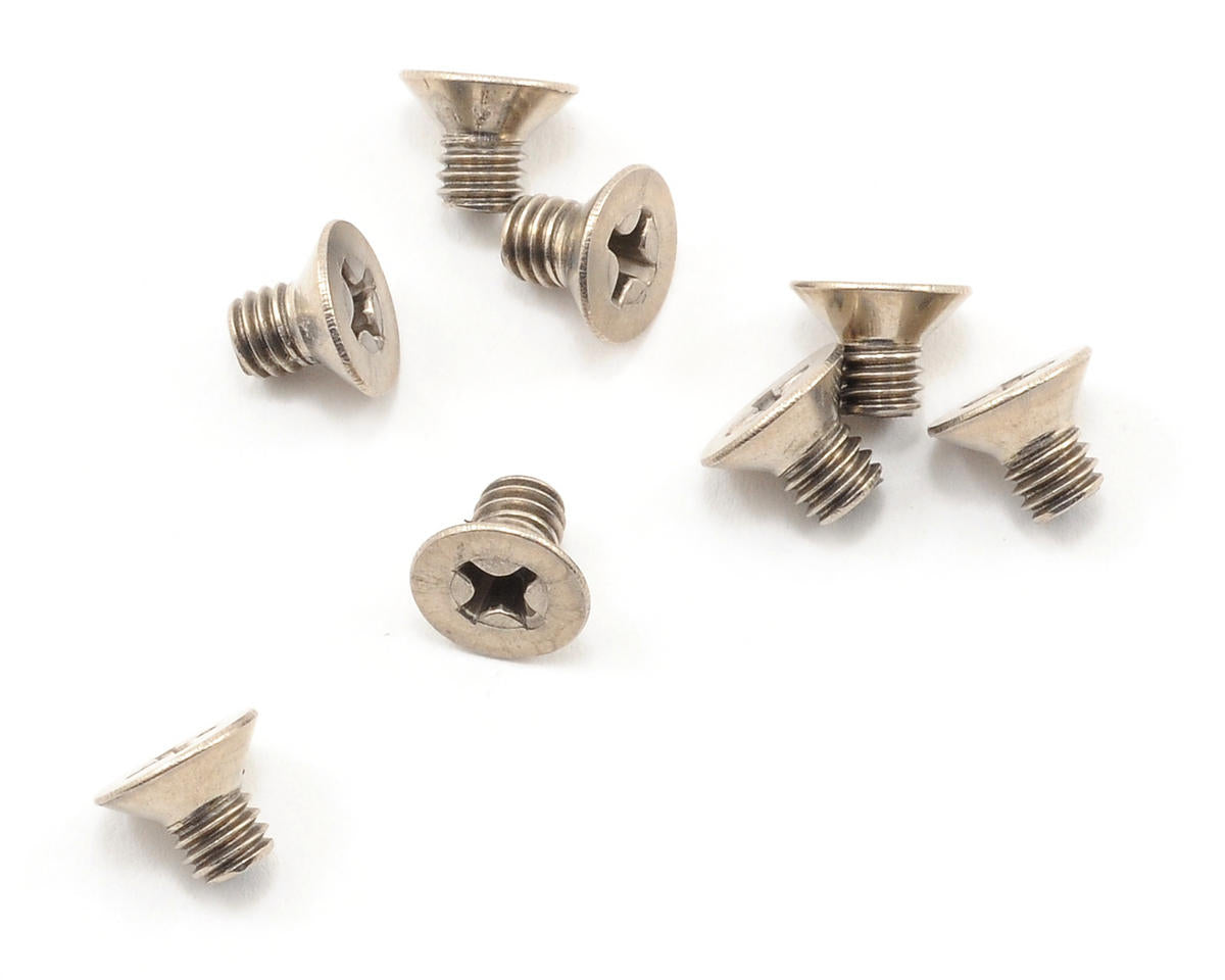 Kyosho Titanium Screws M4x8 Flat Head (Pack of 8) RC Screw Set - 1335