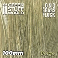 Green Stuff World Long Grass Flock 100mm Color BEIGE