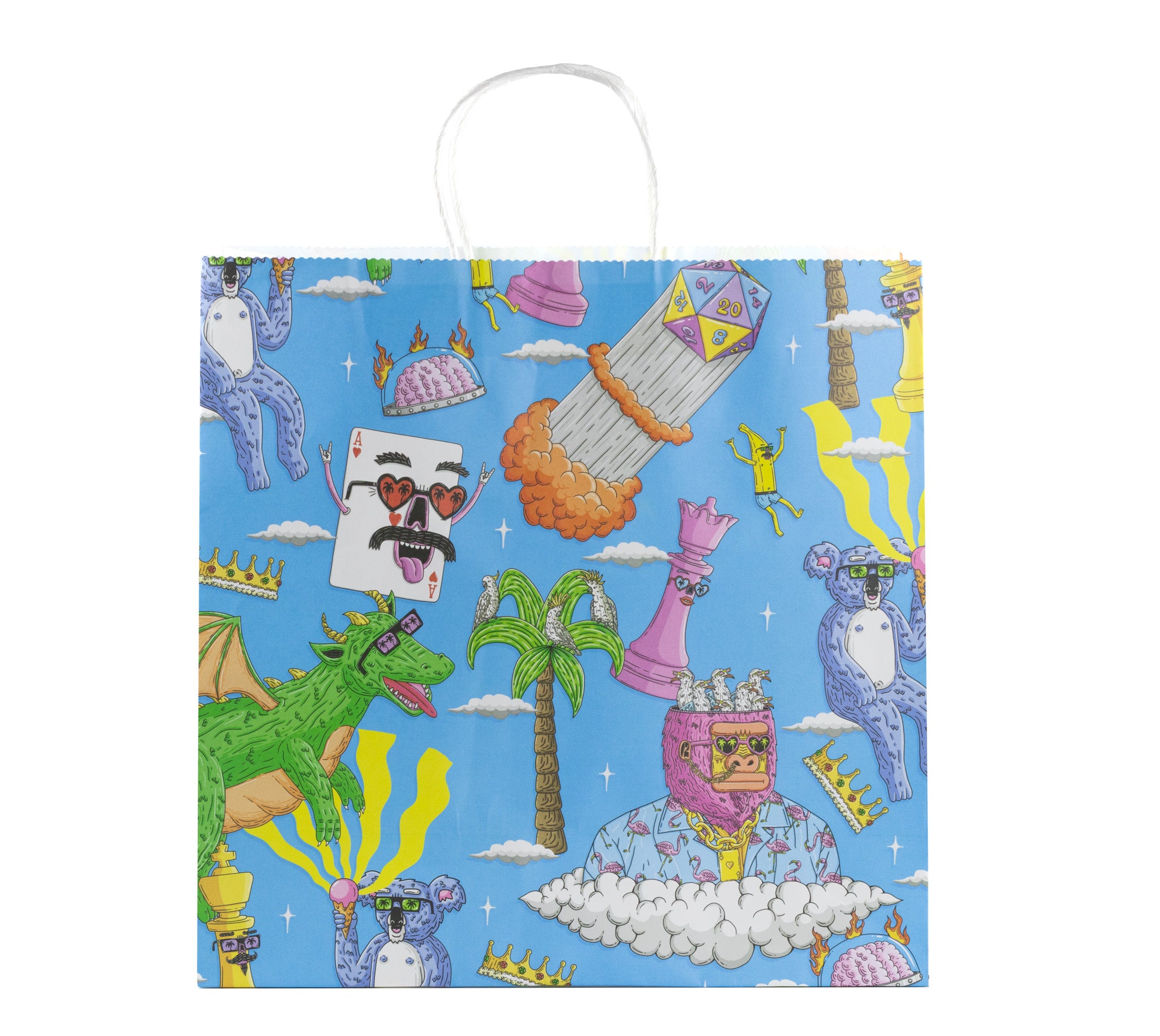 Lets Play Games Retail Artist Series Mulga Paper Bag Large