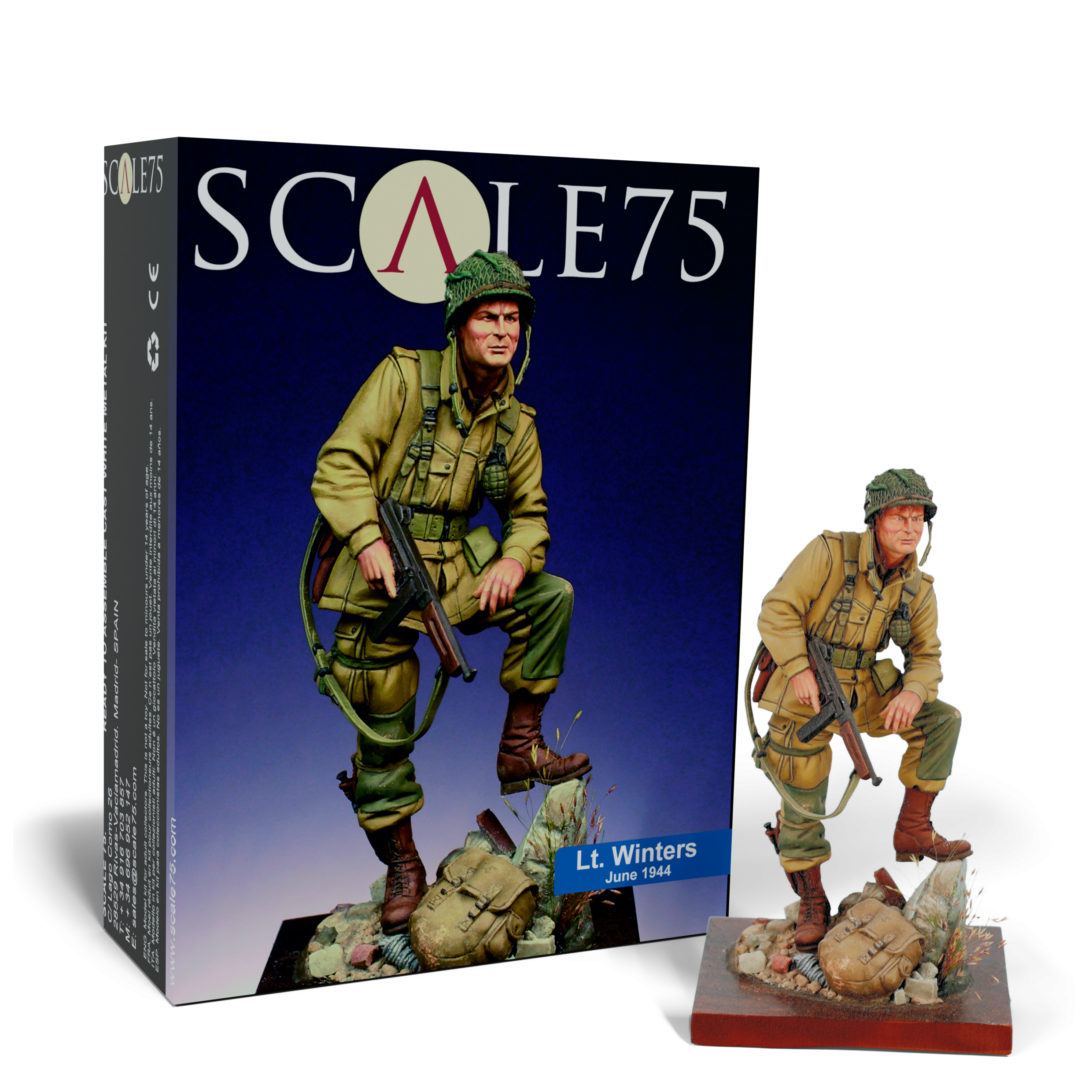 Scale 75 Figures World At War Lt. Winters 75mm (2)