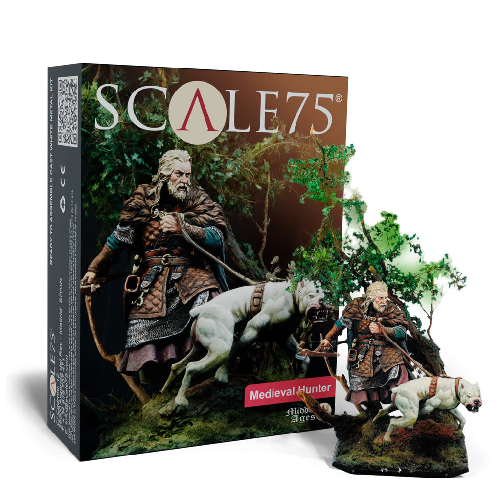 Scale 75 Figures Middle Age Medieval Hunter 75mm (38)