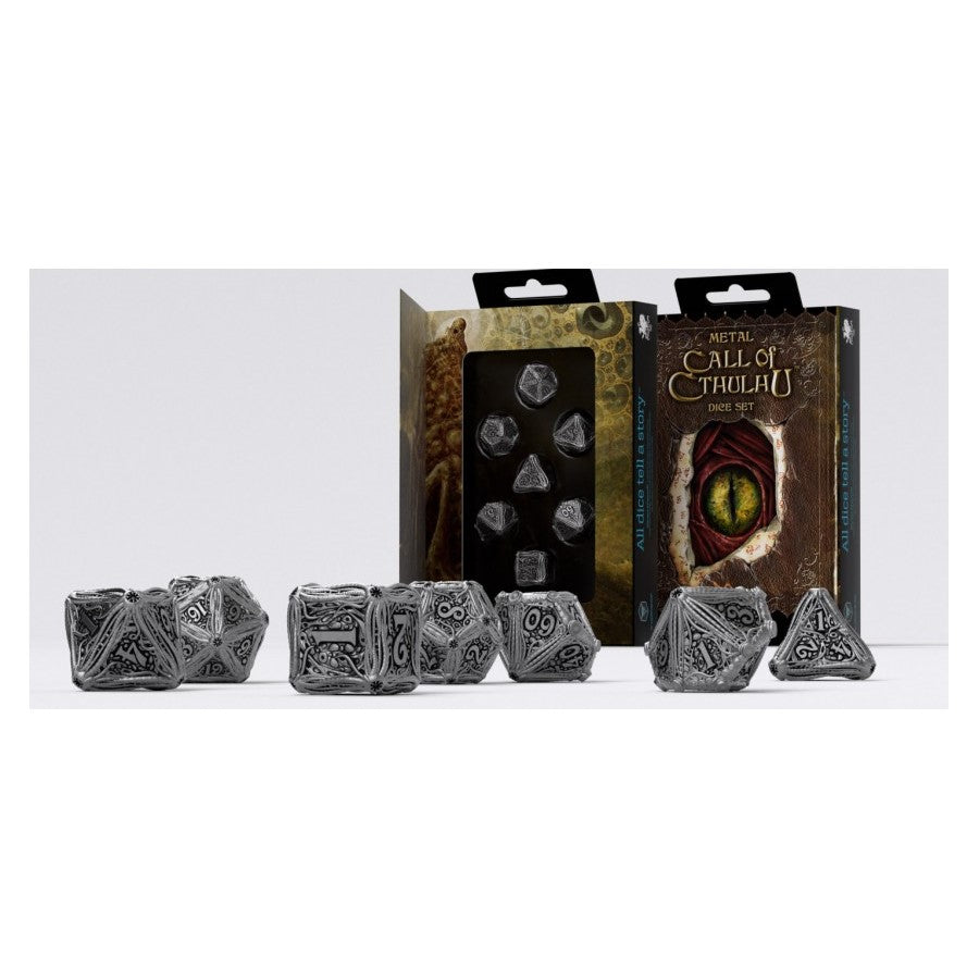 Q Workshop Metal Call of Cthulhu Dice Set