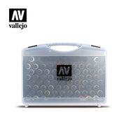 Vallejo 71170 Model Air - 72 Basic Colors set + Brushes Plastic Case (8938317218029)