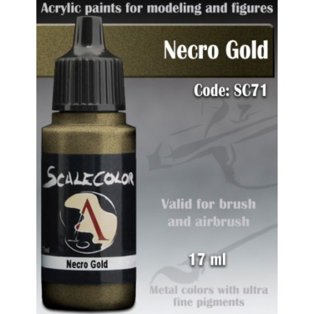 Scale 75 Scalecolor Metal n Alchemy Necro Gold 17ml (3)