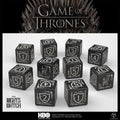 Q Workshop GOT/00190166/2025/5/B Game of Thrones Dice Set: Night's Watch (10 x D6) (9250516009197)