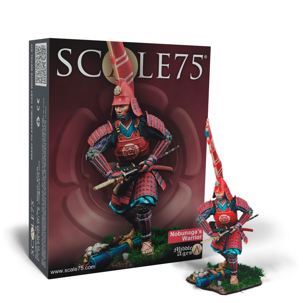Scale 75 SCM-008 Figures Middle Age Nobunaga Warrior 75mm - Hobby City NZ