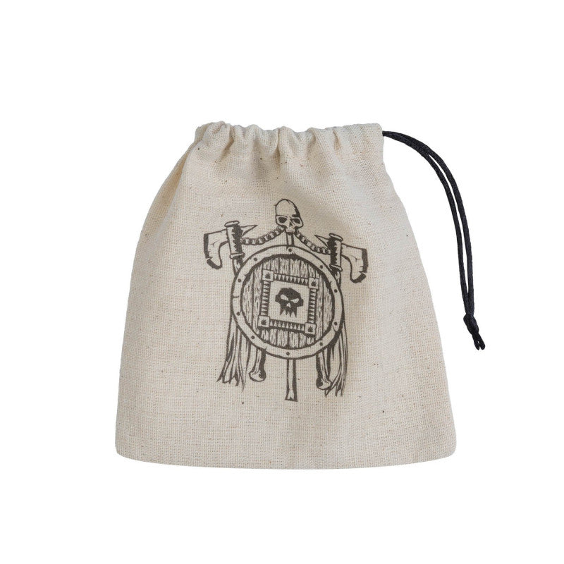 Q Workshop Orc Beige & black Basic Dice Bag