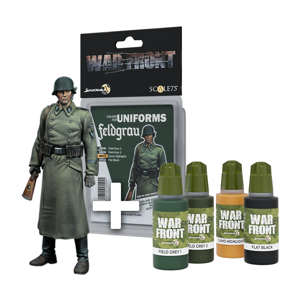 Scale 75 Figures Warfront Pack Rottenfhrer + Feldgrau Paint Set (2)