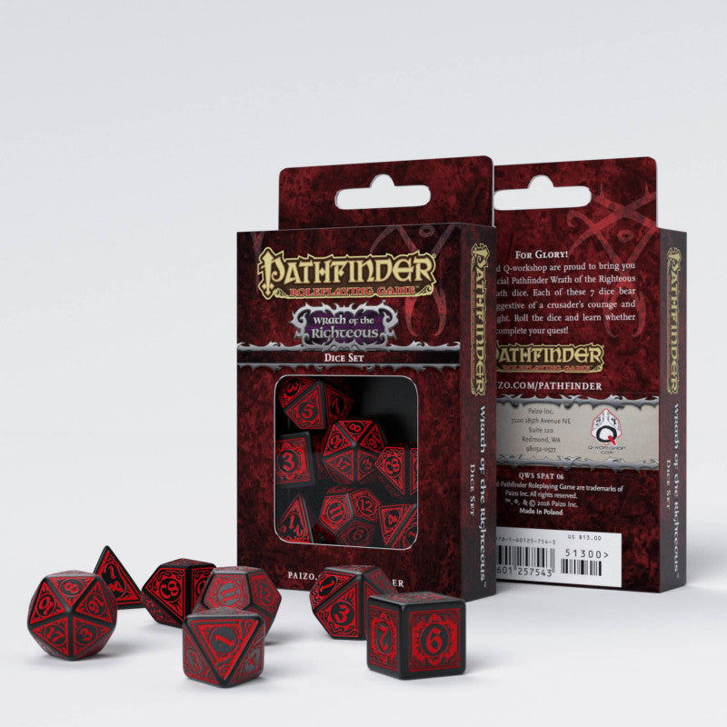 Q Workshop Pathfinder Wrath of the Righteous Dice Set