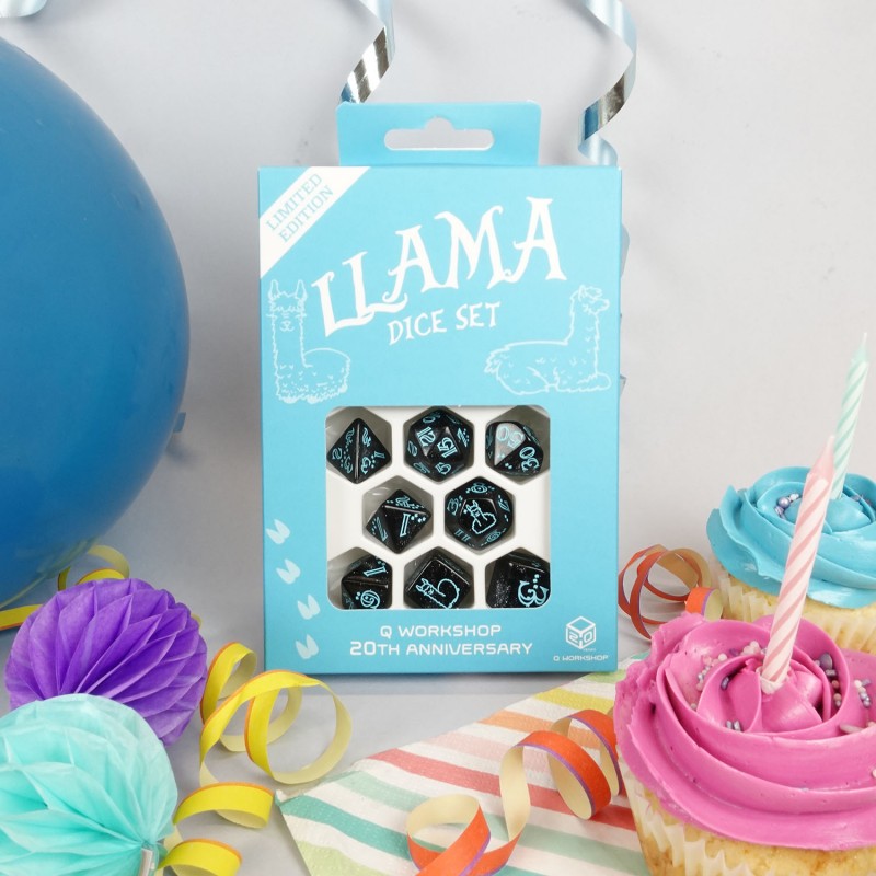 Q Workshop Q WORKSHOP 20 years: Llama Dice Set