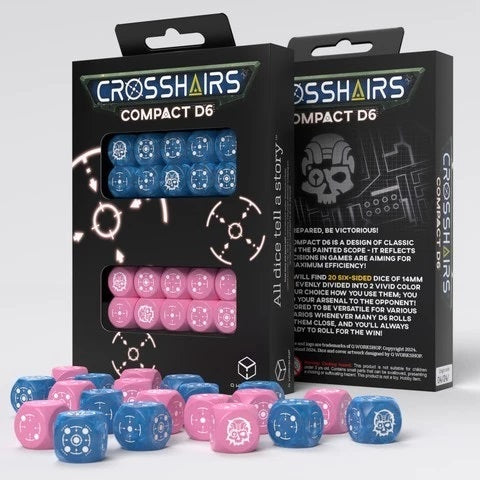 Q Workshop Crosshairs Compact D6: Blue&Pink