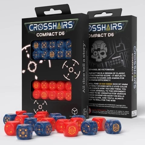 Q Workshop Crosshairs Compact D6: Cobalt&Red