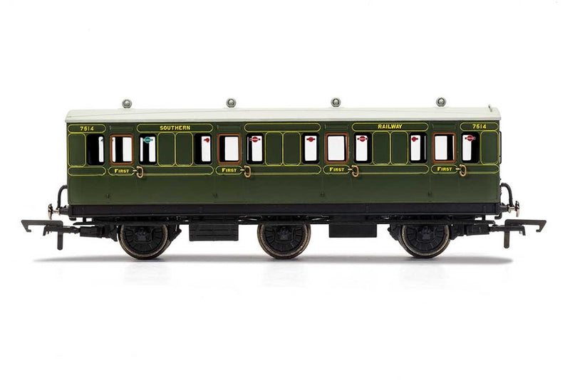 Hornby R40085 SR 6Wheel Coach 1st Cl. 7514