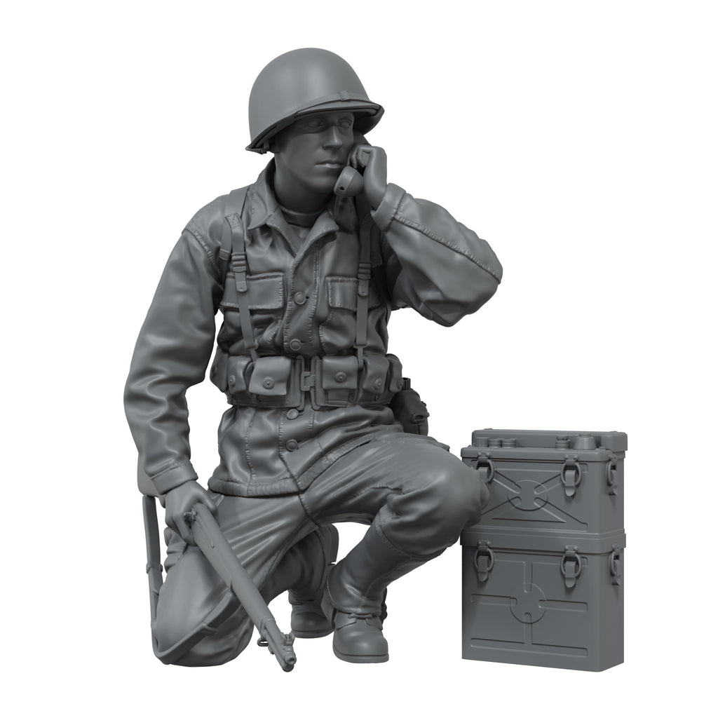 Scale 75 Figures Warfront Radio Operator Us Armored Infantry 35mm (6)