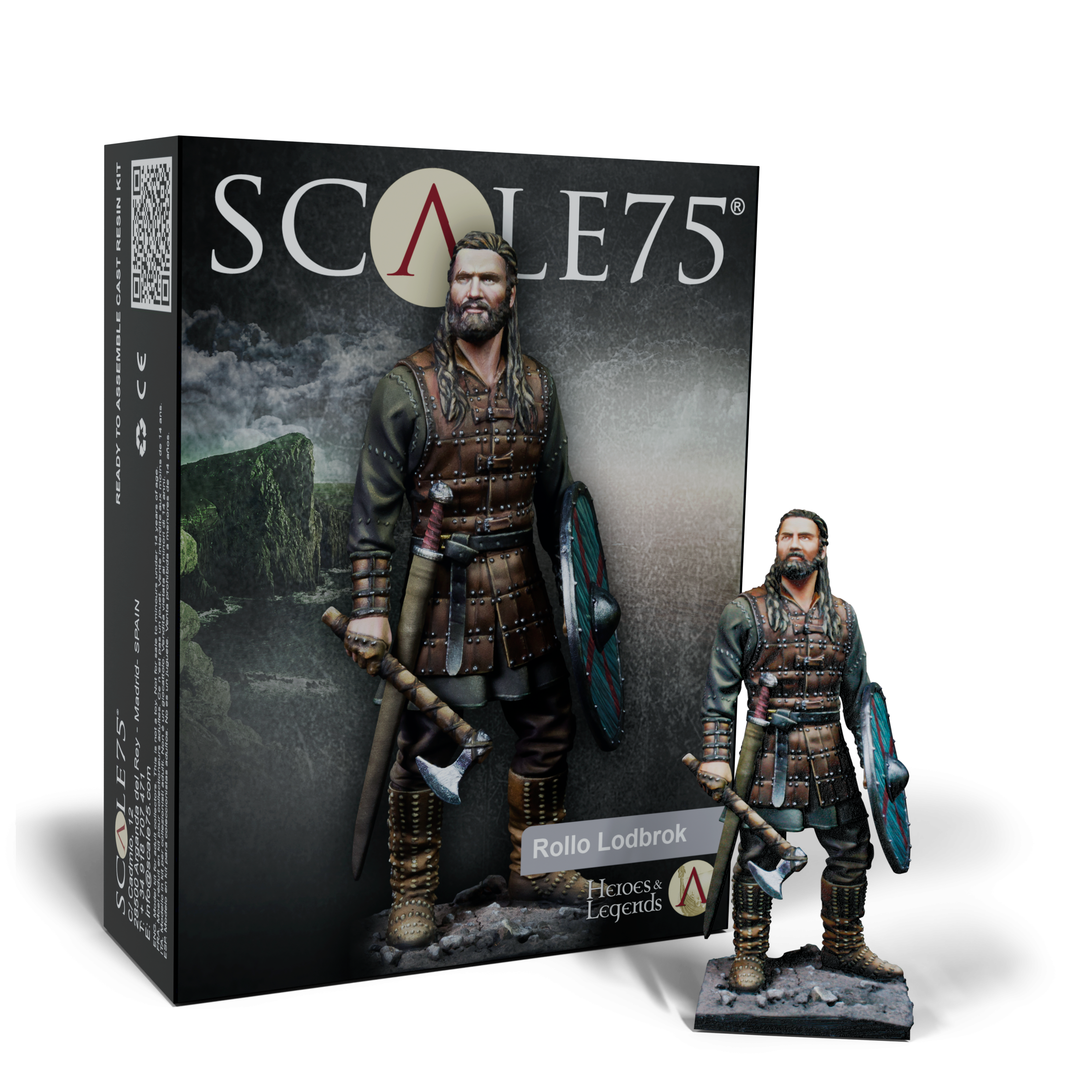 Scale 75 Figures Heroes and Legends Rollo Lodbrok 75mm (3)