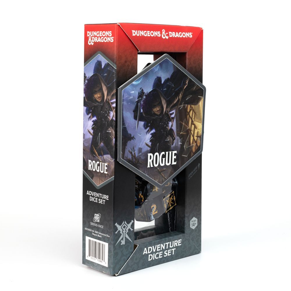 Sirius D&D Adventure Dice Rogue Black - SDZ2002-04