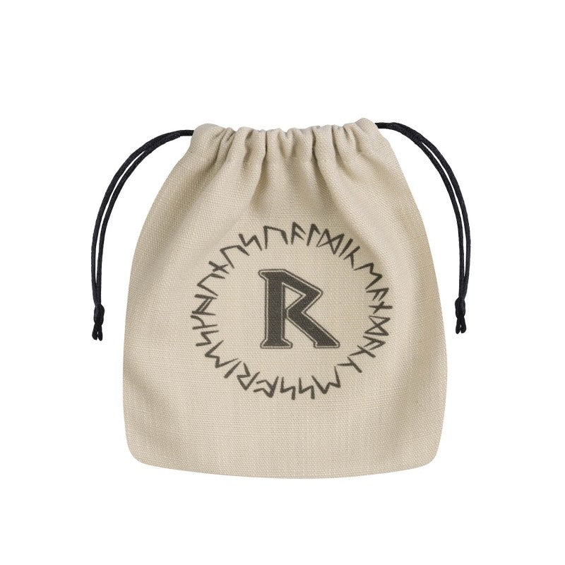 Q Workshop Runic Beige & black Dice Bag