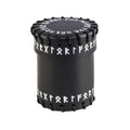Q Workshop Runic Black Leather Dice Cup