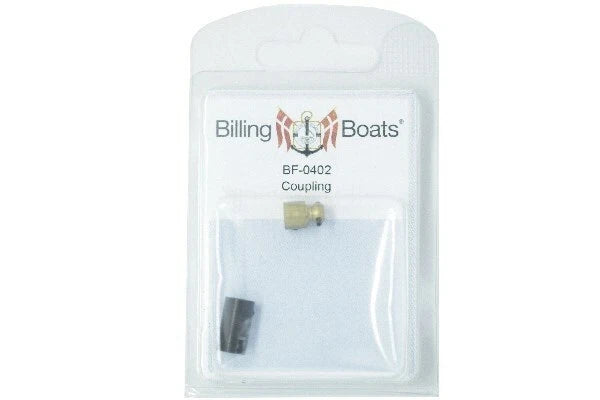 cBilling Boats 04-BF-0402 Coupling Brass 8x28mm (4mm) (8339682296045)