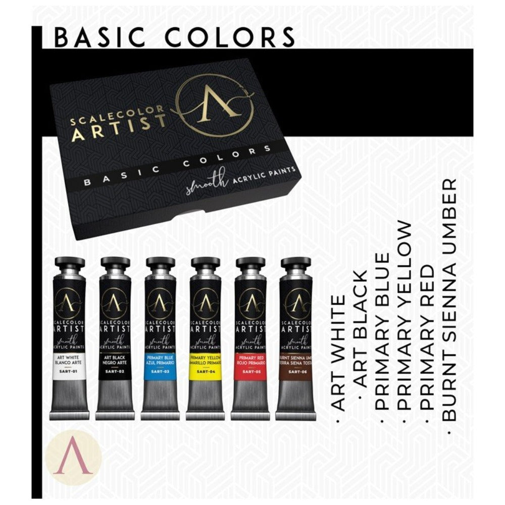 Scale 75 Scalecolor Artist Basic Colours Paint Set (3)