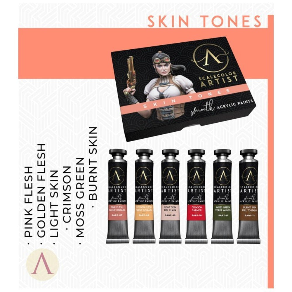Scale 75 Scalecolor Artist Skin Tones Paint Set (3)