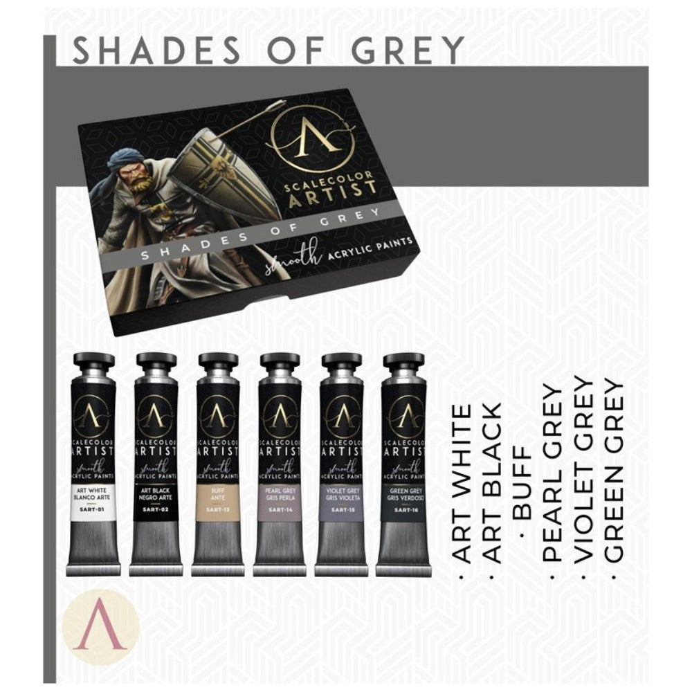 Scale 75 Scalecolor Artist Shades of Grey Paint Set (3)