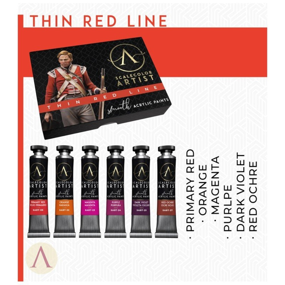 Scale 75 Scalecolor Artist Thin Red Line Paint Set (3)