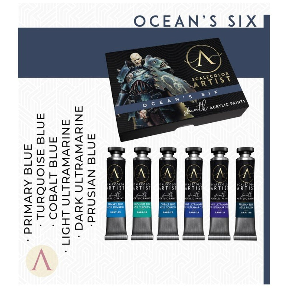 Scale 75 Scalecolor Artist Oceans Six Paint Set (3)