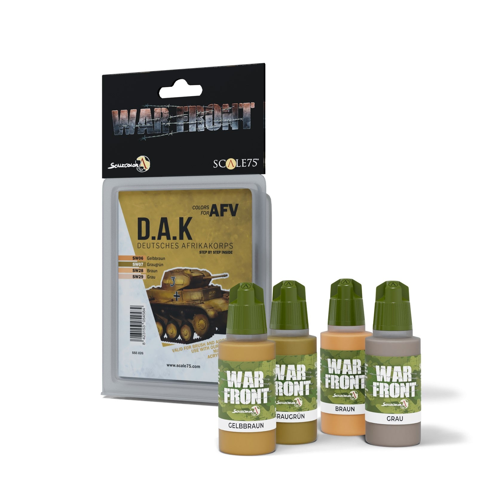 Scale 75 Warfront D.A.K. Colors For Afv Paint Set (2)