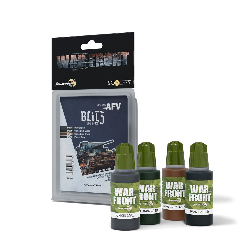 Scale 75 Warfront Colors For Afv-Blitz 1939-42 Paint Set (2)