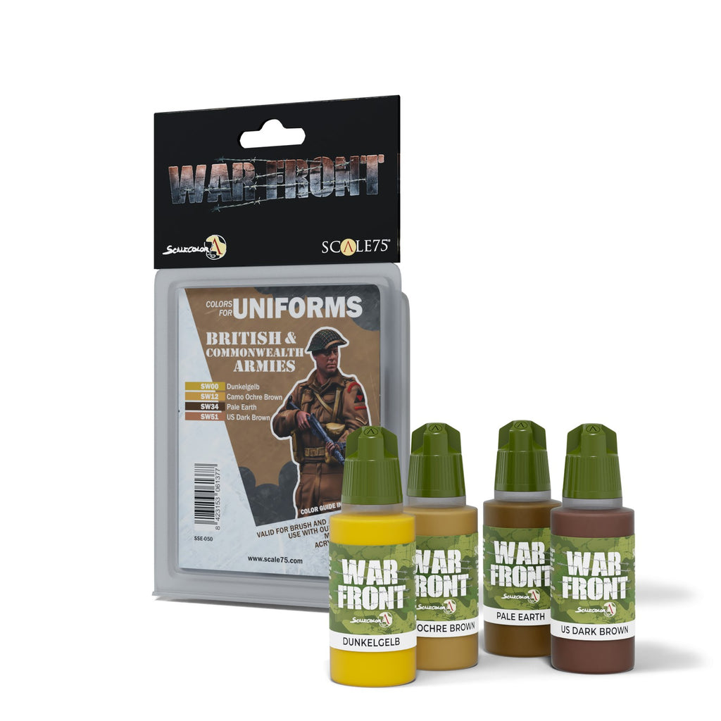 Scale 75 Warfront British & Commonwealth Armies Paint Set (2)