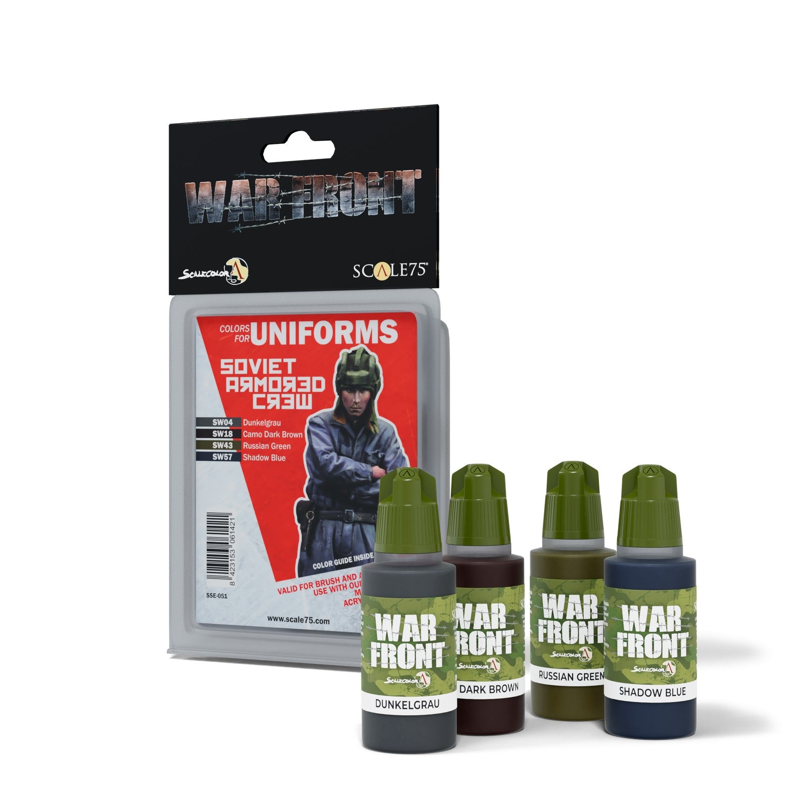 Scale 75 Warfront Soviet Armored Crew Paint Set (2)