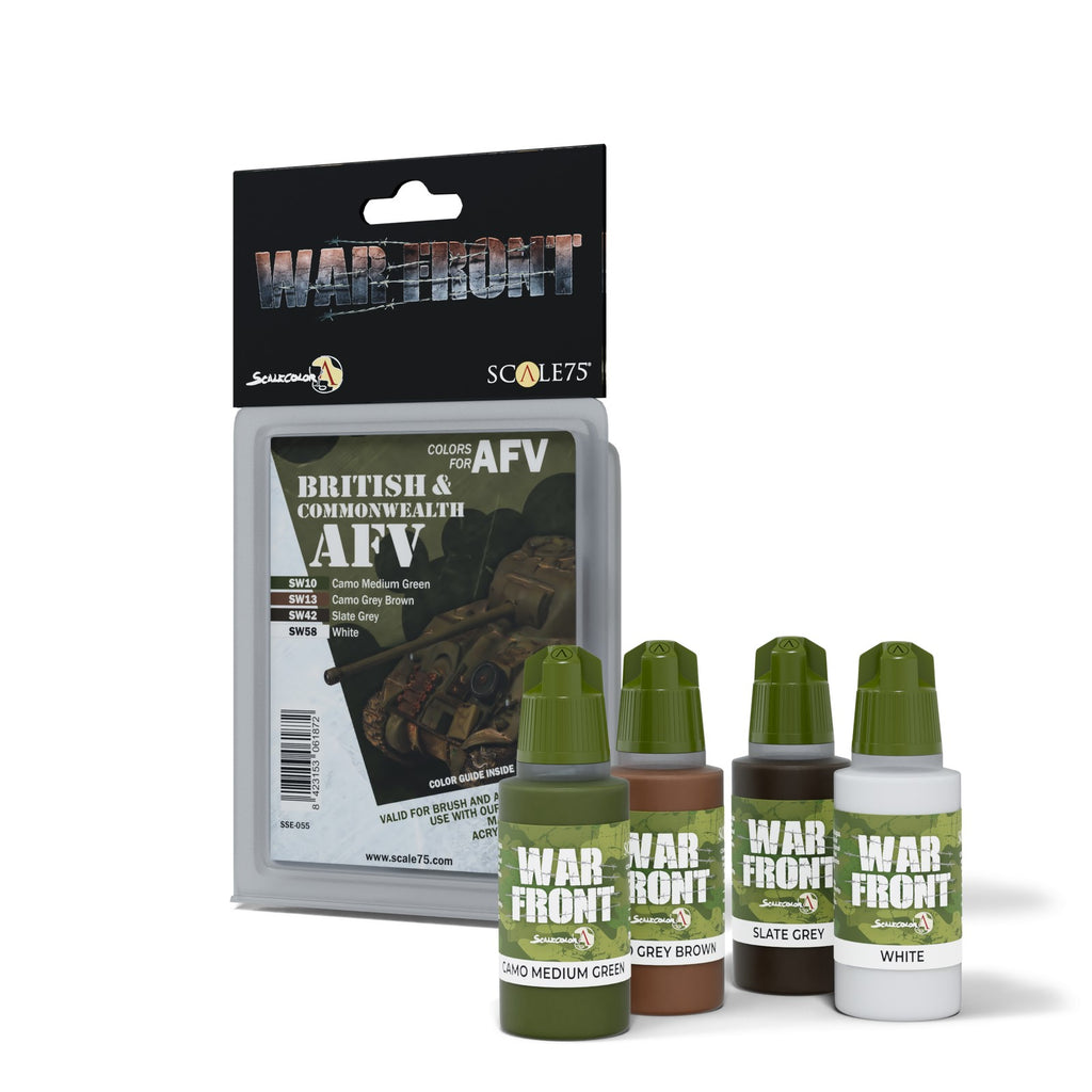 Scale 75 Warfront British & Commonwealth Afv Paint Set (2)