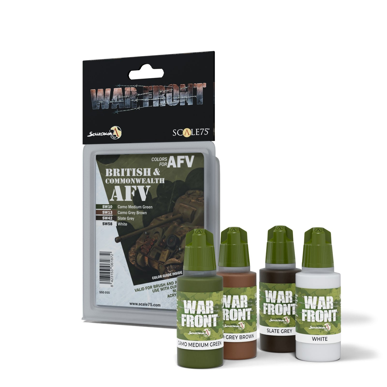 Scale 75 Warfront British & Commonwealth Afv Paint Set (2)