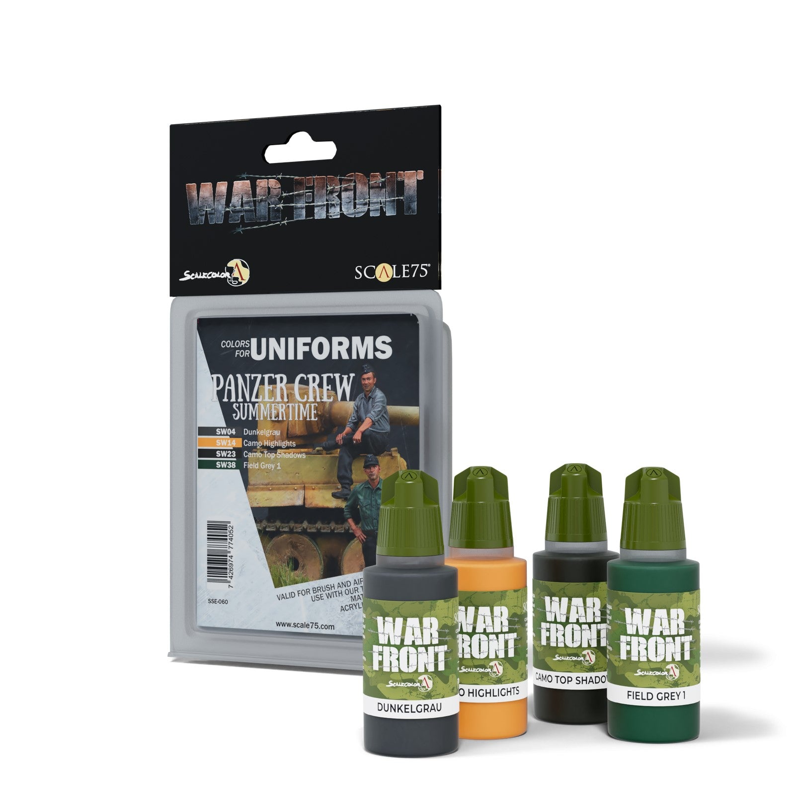 Scale 75 Warfront Panzer Crew Summertime Paint Set (2)