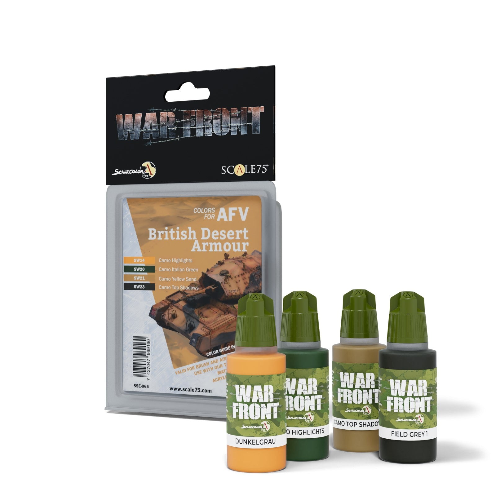 Scale 75 Warfront British Desert Armour Paint Set (2)