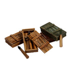 Scale 75 Figures Warfront German Supplies Ammo Boxes And (5)